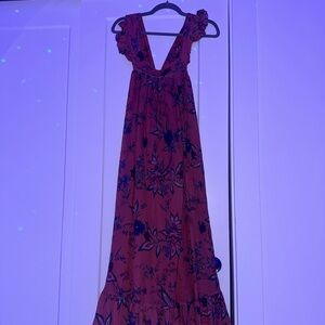 Floral Sleeveless Maxi Dress